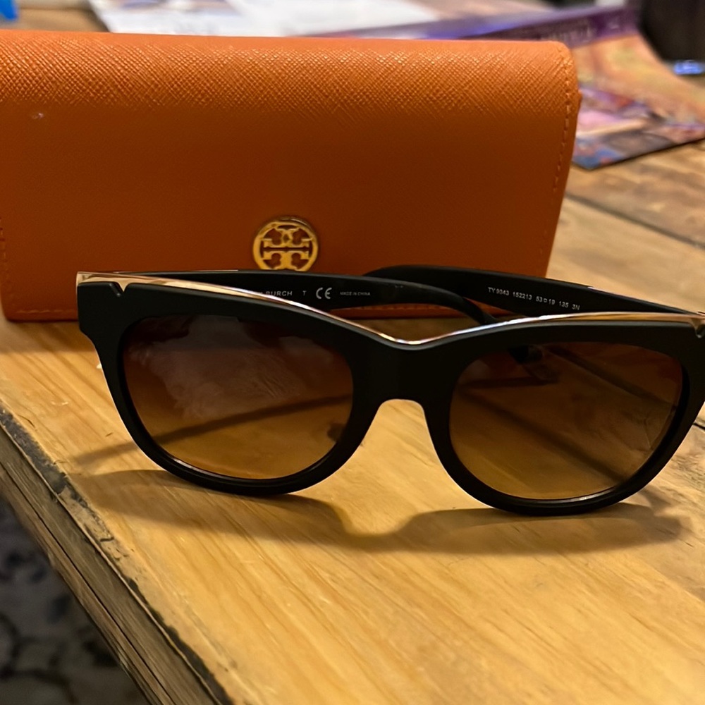 Tory Burch Gold Accent Sunglasses